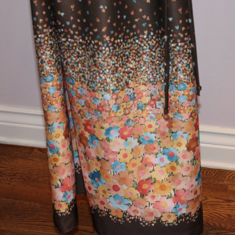 Vintage knit floral dress